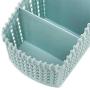 Makeup Organizer, Cosmetic Storage Box Holder for Bathroom Vanity, Cabinet, Counters,Kitchen Utensils, Jewelries and Gad,Office Supplies,Versatile Sorting Box with 4 Compartments Blue