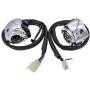 KATUR Waterproof Motorcycle 1'' 25mm Silver Handlebar Control Switch with Wire for 1996-2012 Harley Softail, Dyna, Sportster 883, Sportster 1200, V-Rod