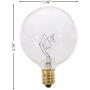 (Pack of 10) G16.5 Decorative (E12) Candelabra Base Globe Shape 120V G16 1/2 Light Bulbs (Clear, 25 Watt)