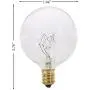 (Pack of 10) G16.5 Decorative (E12) Candelabra Base Globe Shape 120V G16 1/2 Light Bulbs (Clear, 25 Watt)