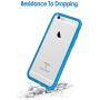 JETech Case Compatible with iPhone 6 Plus and iPhone 6s Plus 5.5-Inch, Shock-Absorption Bumper Cover, Anti-Scratch Clear Back (Blue)