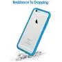 JETech Case Compatible with iPhone 6 Plus and iPhone 6s Plus 5.5-Inch, Shock-Absorption Bumper Cover, Anti-Scratch Clear Back (Blue)