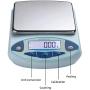 RESHY High Precision Lab Scale 5000g x 0.01g Digital Analytical Electronic Balance Laboratory Lab Scale Jewelry Scale Kitchen Scale Scientific Scale 0.01g Accuracy