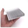 Awxlumv Aluminum Heatsink 100 x 100 x 18mm / 3.94 x 3.94x 0.71 Inch Heat Sinks Radiator for Circuit Board and Transistor Semiconductor Devices with 16 pcs fins - Sliver