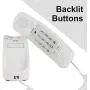 Corded Phone - Phones for Seniors - Phone for Hearing impaired - Choctaw White - Retro Novelty Telephone - an Improved Version of The Princess Phones in 1965 - Style Big Button - iSoHo Phones