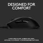 Logitech G403 Hero 25K Gaming Mouse, Lightsync RGB, Lightweight 87G+10G optional, Braided Cable, 25, 600 DPI, Rubber Side Grips