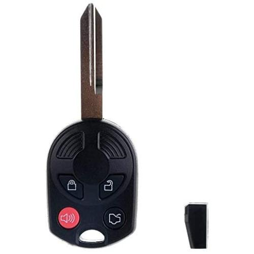 ECCPP Replacement fit for 4 Buttons Uncut Keyless Entry Remote Key Fob 00-15 Ford Series OUCD6000022 (Pack of 1)