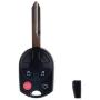 ECCPP Replacement fit for 4 Buttons Uncut Keyless Entry Remote Key Fob 00-15 Ford Series OUCD6000022 (Pack of 1)