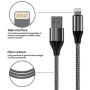 Short iPhone Charger 1 ft, 3 Pack 1 feet Short Lightning Cable & Data Sync Fast 1 Foot iPhone Cord Compatible with iPhone Xs max/xr/x/8/8 Plus/7/7 Plus/6/6s Plus/5s/5,iPad(Silver)
