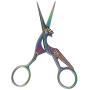 BIHRTC 4.5 Inch Embroidery Scissors Small Sewing Scissors Stork Bird Scissors Stainless Steel Sharp Craft Scissors Crochet Scissors for Crafting Art Work Threading Needlework