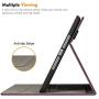 Fintie Folio Case for New iPad 8th Gen (2020) / 7th Generation (2019) 10.2 Inch - Multi-Angle Viewing Soft TPU Smart Stand Back Cover with Pocket, Pencil Holder, Auto Wake/Sleep, Purple