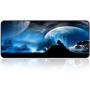 Large Gaming Mouse Pad with Nonslip Base|Extended XXL Size, Heavy|Thick, Comfy, Foldable Mat for Desktop, Laptop, Keyboard, Consoles & More|Enjoy Precise (Beast Combo)
