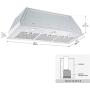 Ancona Inserta Plus Built-In Range Hood, 36-Inch, Stainless Steel - AN-1364