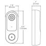 BAZZ WFDBELL1 Smart Home Wi-Fi Doorbell, HD Camera, Two-Way Audio, No Hub Required