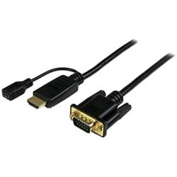 StarTech.com HDMI to VGA Cable - 10 ft / 3m - 1080p - 1920 x 1200 - Active HDMI Cable - Monitor Cable - Computer Cable (HD2VGAMM10)