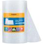 Fuxury Bubble Cushioning Wrap Roll Air Bubble Roll 1 Roll 36 Feet,Perforated Every 12'',Included 10 Fragile Sticker Labels for Packaging Moving Shipping Boxes Supplies