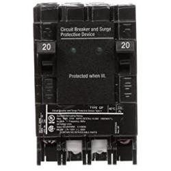 Siemens QSA2020SPD Whole House Surge Protection with Two 20-Amp Circuit Breakers for Use Only on Siemens Panels