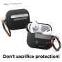 elago AW5 Compatible with Airpods Pro Case, Classic Handheld Game Console Design Case with Keychain, Durable Silicone Construction [US Patent Registered] [Black]