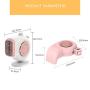 Car Heater, Car Defroster Windshield, Auto Heater Fan, Car Heater Plugs into Cigarette Lighter, Automobile Windscreen Fan Heating and Cooling 12V 150W for Car SUV Truck Trailer（White）