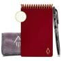 Rocketbook Smart Reusable Notebook - Dot-Grid Eco-Friendly Notebook with 1 Pilot Frixion Pen & 1 Microfiber Cloth Included - Scarlet Sky Cover, Mini Size (3.5'' x 5.5'') (EVR-M-K-CME)