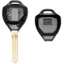 KRSCT 3-Buttons Remote Control Key Fob Fits for Toyota Rav4 2006-2010, Scion xB 2008-2012 Replaces HYQ12BBY with H Chip