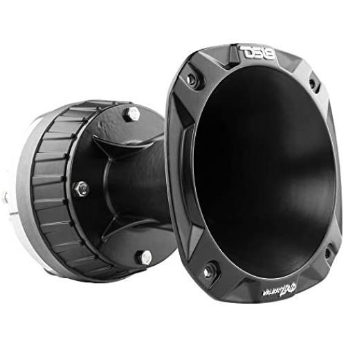 DS18 PRO-DKH1X 2'' Bolt On Throat Titanium Compression Driver with Spacer and Aluminum Horn Kit - 640 Watts, 8 ohm