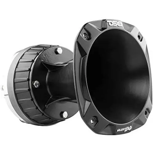 DS18 PRO-DKH1X 2'' Bolt On Throat Titanium Compression Driver with Spacer and Aluminum Horn Kit - 640 Watts, 8 ohm