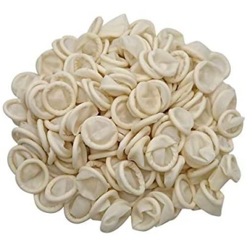 General Disposable Latex Finger Cots Rubber,300g(Approx.600PCS) Fingertips Protective Finger Gloves for Electronic Repair, Painting, Jewelry Cleaning, Crafting Industrial Apply