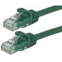 Monoprice Flexboot Cat6 Ethernet Patch Cable - Network Internet Cord - RJ45, Stranded, 550Mhz, UTP, Pure Bare Copper Wire, 24AWG, 75ft, Green
