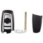 cciyu Replacement Keyless Entry Remote Uncut Car Key Fob 2 X 4 Buttons Replacement for B MW Series KR55WK49863