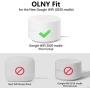Pefecon Outlet Wall Mount for Google WiFi [2020 Model], No Messy Wires | Space Saving | Easily Be Moved Outlet Mount for Google Mesh WiFi Router, Best Design for Winding Power Cord (3 Pack)