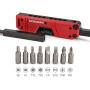Steelman 10-In-1 Multi-Tip Folding Magnetic Pocket Screwdriver with Carrying Clip and Bottle Opener, Includes 3/16'' and 1/4'' Slotted, PH1, PH2, T15, T20, S1 and S2 Bits