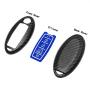 TANGSEN Smart Key Fob Case for INFINITI JX35 Q50 Q60 QX56 QX60 QX80 for NISSAN ALTIMA ARMADA MAXIMA MURANO PATHFINDER ROGUE 5 Button Keyless Entry Remote 3D Carbon Fiber ABS Blue Silicone Cover