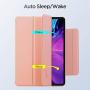 ESR Rebound Magnetic Smart Case for iPad Pro 12.9'' 2020/2018, Convenient Magnetic Attachment [Supports Pencil Pairing & Charging] Smart Case Cover, Auto Sleep/Wake Trifold Stand Case - Rose Gold