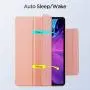 ESR Rebound Magnetic Smart Case for iPad Pro 12.9'' 2020/2018, Convenient Magnetic Attachment [Supports Pencil Pairing & Charging] Smart Case Cover, Auto Sleep/Wake Trifold Stand Case - Rose Gold