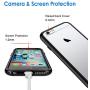 JETech Case Compatible with iPhone 6 Plus and iPhone 6s Plus 5.5-Inch, Shock-Absorption Bumper Cover, Anti-Scratch Clear Back (Black)