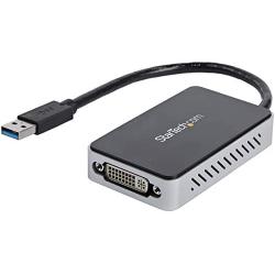 StarTech.com USB 3.0 to DVI Adapter with 1 Port USB Hub - 1920x1200 - External Video & Graphics Card - Dual Monitor Display Adapter - Supports Windows (USB32DVIEH)