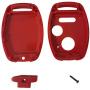 for Honda Key Fob Shell,Replacement Key Shell Housing Keyless Entry Remote Honda Key Fob with Stickers Fit for Honda Accord Crosstour Civic CR-V CR-Z Fit Odyssey (2+1 Buttons, 1 Black+1 Red)
