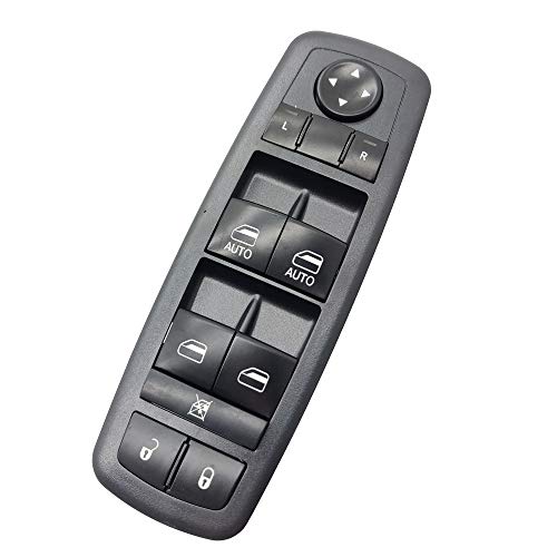 OKAY MOTOR Power Window Switch Front Left Drivers Side for 2011-2019 Chrysler 200 300 Dodge Charger Jeep Cherokee Ram