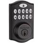 Kwikset 99140-008 SmartCode 914 Keypad Keyless Entry Zigbee Smart Lock Connected Deadbolt Door Lock Featuring SmartKey Security in Venetian Bronze