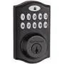 Kwikset 99140-008 SmartCode 914 Keypad Keyless Entry Zigbee Smart Lock Connected Deadbolt Door Lock Featuring SmartKey Security in Venetian Bronze