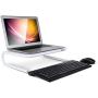 Allsop Metal Art Jr. Monitor Stand, 14-Inch wide platform holds 40 lbs with keyboard storage space – White (31881)