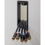 Fosmon Single Gang Wall Plate 2 Piece, Brush Style Opening Passthrough Cable Plate with Low Voltage Mounting Bracket