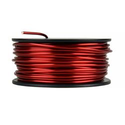 TEMCo 10 AWG Copper Magnet Wire - 1.5 lb 47 ft 155°C Magnetic Coil Red