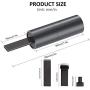 Computer Vacuum Cleaner Air Duster 2-in-1, Cordless Mini Keyboard Vacuum,Handheld Car Vacuum Dust Kit Portable Rechargeable Laptop Cleaner,for Cleaning Dust,Hair,Crumbs,Laptop,Car,Pet House