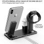 YoFeW Charging Stand for Apple Watch Charger Stand Aluminum Dock Station Compatible for iWatch Apple Watch Series 5/4/3/2 / 1/ AirPods/AirPods Pro/iPhone X/XS/XS Ma /8 / 8Plus / 7/7 Plus /6S