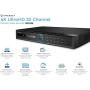 Amcrest 4K NV5232 (32CH 1080P/3MP/4MP/5MP/6MP/4K/12MP) Network Video Recorder - Supports up to 32 x 4K IP Cameras, Supports up to 2 x 10TB Hard Drives (Not Included) (No PoE Ports Included)