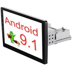 Binize 10 Inch Single Din Touch Screen in-Dash Android Car Stereo Multimedia Player(Fixed Screen),GPS Navigation Receiver,Bluetooth,FM,Dual USB,Mirror Link,Support Backup Camera(1006 2G RAM+16G ROM)