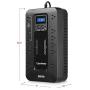 CyberPower EC850LCD Ecologic Battery Backup & Surge Protector UPS System, 850VA/510W, 12 Outlets, ECO Mode, Compact, Uninterruptible Power Supply