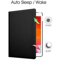 Fintie Rotating Case for New iPad 8th Gen (2020) / 7th Generation (2019) 10.2 Inch - [Built-in Pencil Holder] 360 Degree Rotating Smart Protective Stand Cover with Auto Sleep/Wake, Black